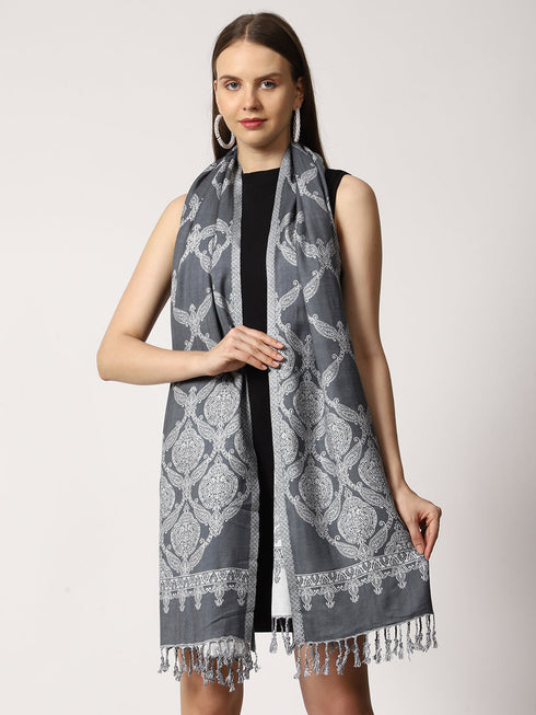 Women's Jamawar Wool Stole